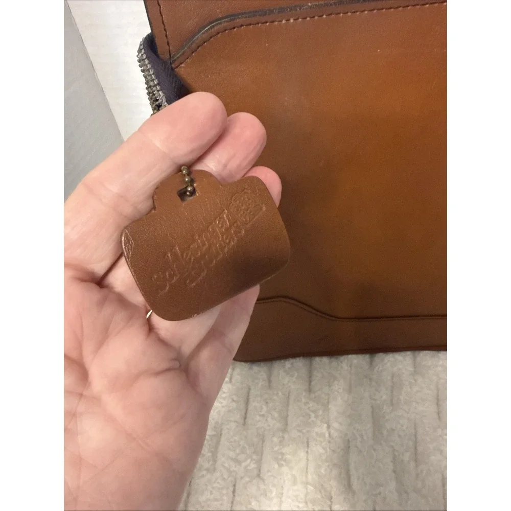Vintage Schlesinger Brothers Leather Briefcase Attache Portfolio GL Monogram